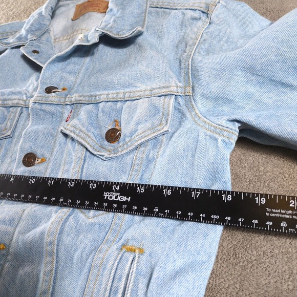 VTG Heritage Levi's Trucker Jacket 70506-0211 Denim Mens S Light Wash USA‎ 70s - Picture 5 of 9